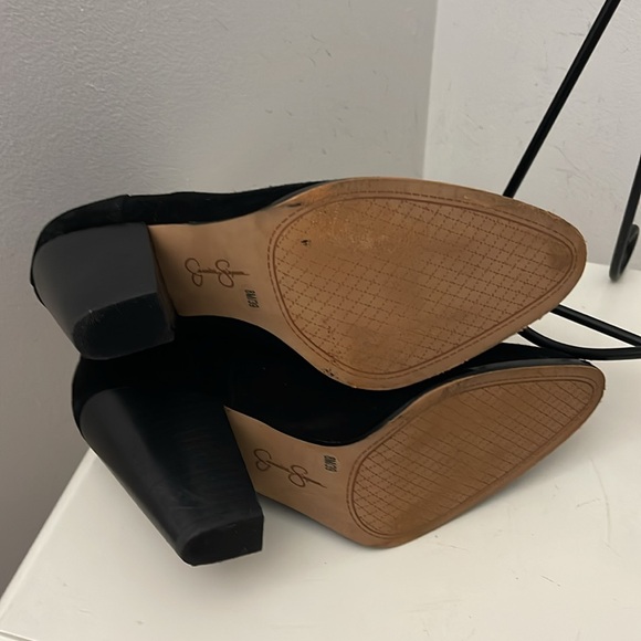 Jessica Simpson Black Suede Cowboy Boots - Picture 9 of 10